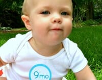 9 month thumb