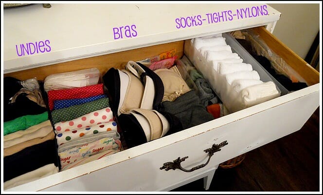 How to organise your underwear drawer