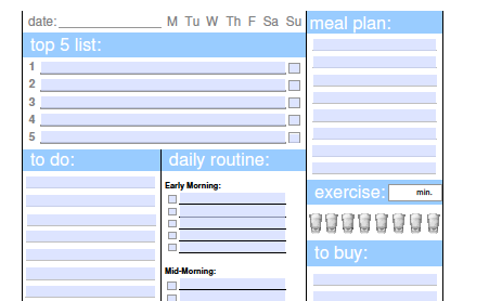 My Daily Planner: The NEW Customizable Version!