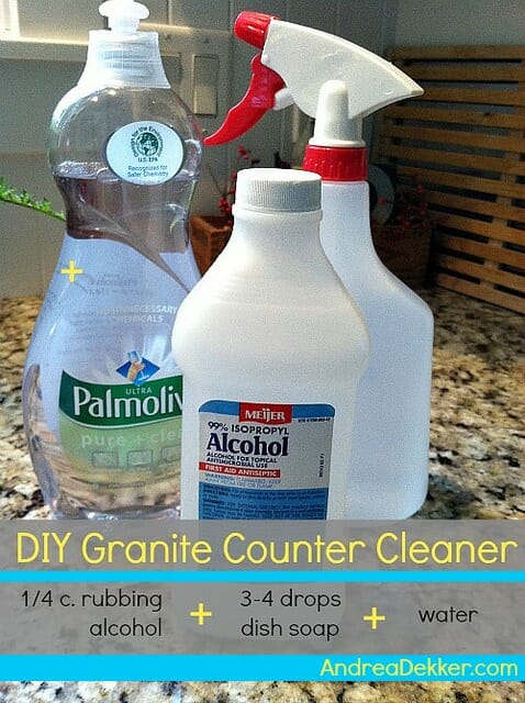 DIY Granite counter cleaning product