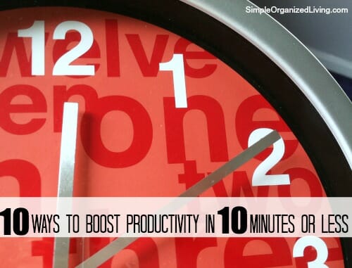 10 ways to boost productivity
