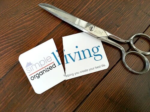 cutting up my business cards