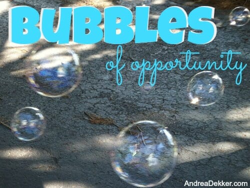 Bubbles of Opportunity