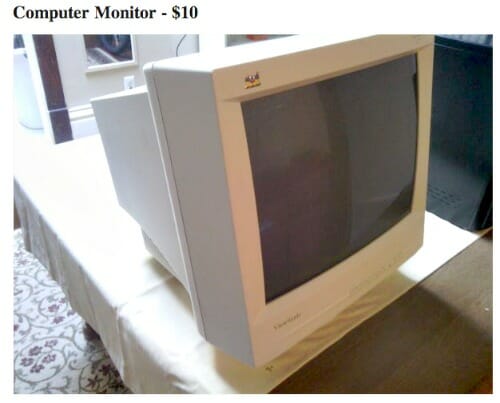 computer monitor