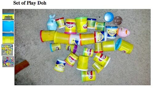 dried up play doh