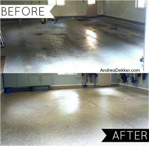 before after garage floor