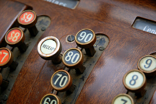 old fashion cash register