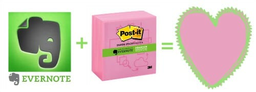 Evernote plus Post-it