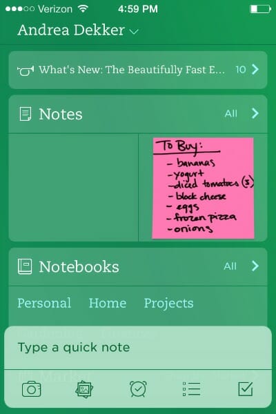 evernote app