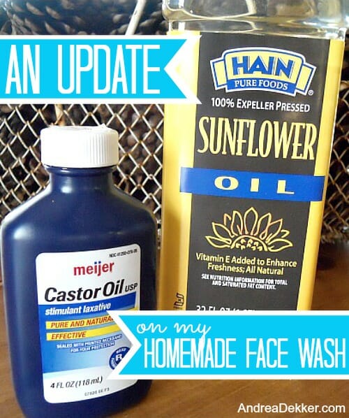 homemade face wash update