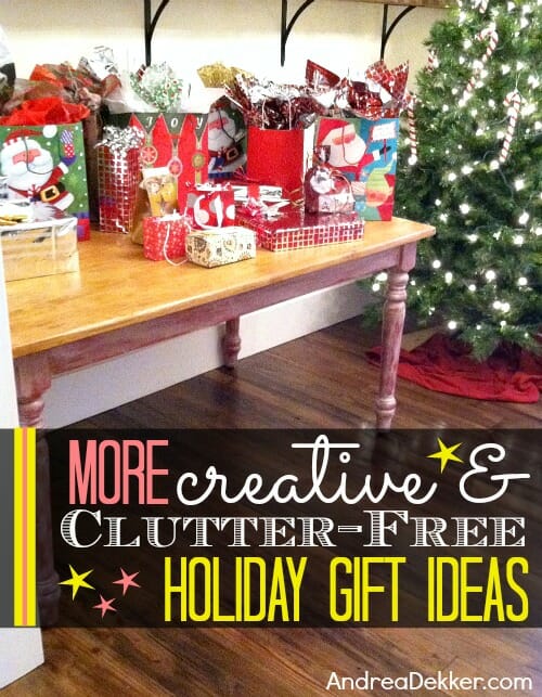 creative and clutterfree gift ideas