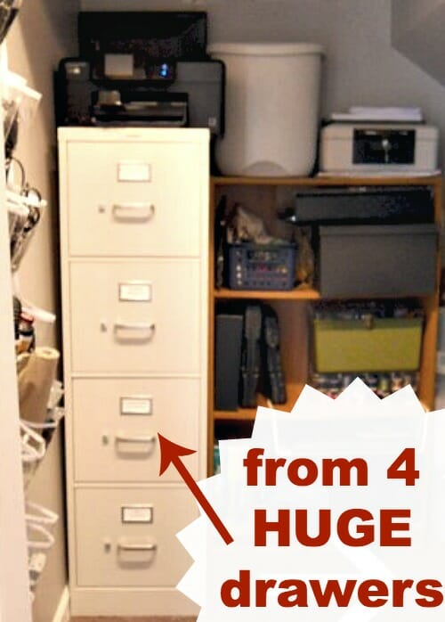 huge 4 drawer filing cabinet