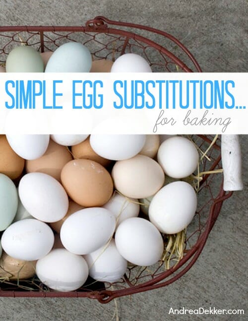 simple egg substitutions