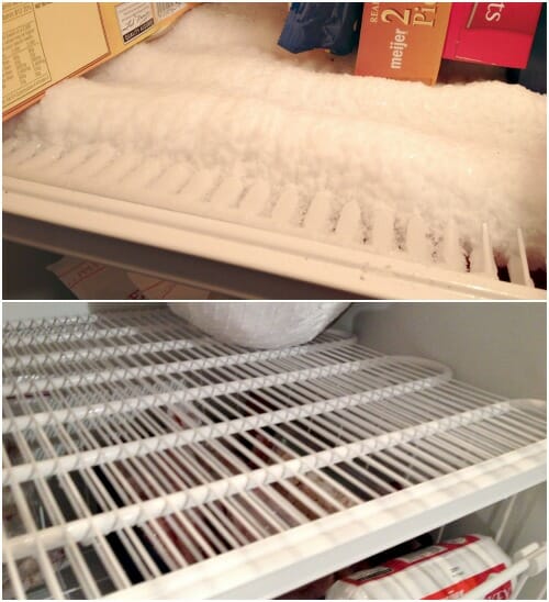before and after freezer