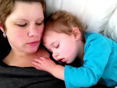 snoozing with Nora