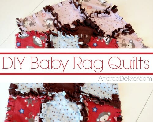 DIY baby rag quilts