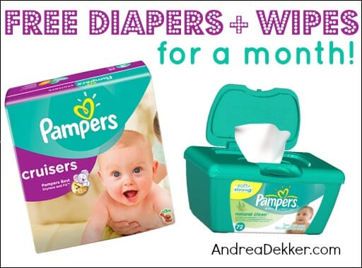 Free diapers for a year sale pampers