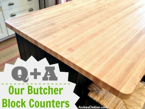 Q A Our Butcher Block Counter Andrea Dekker