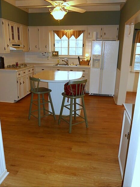 kitchen area before