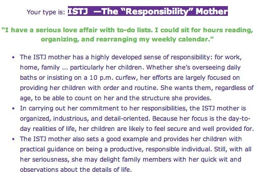 responsibility mother