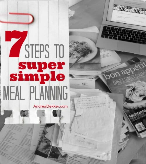 super simple meal planning