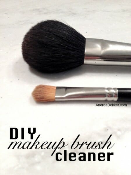 DIY makeup brush cleaner