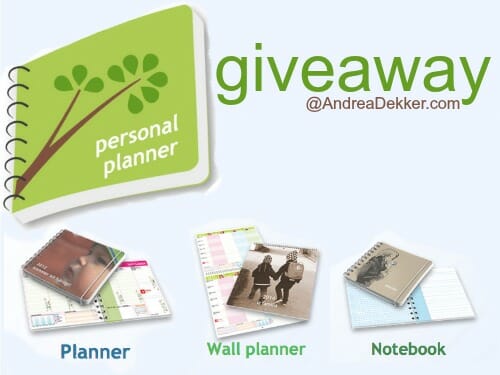 personal planner giveaway