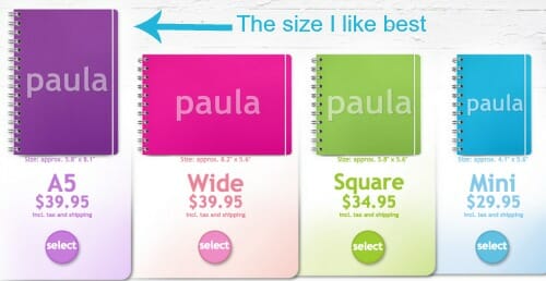 planner size