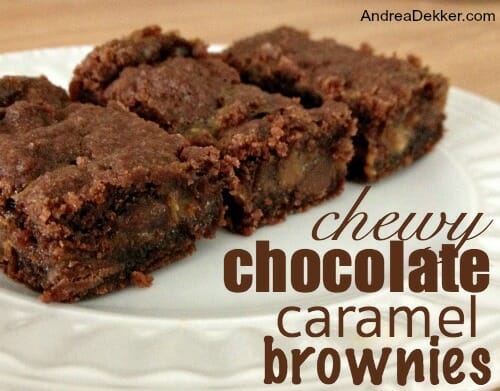 chocolate caramel brownies