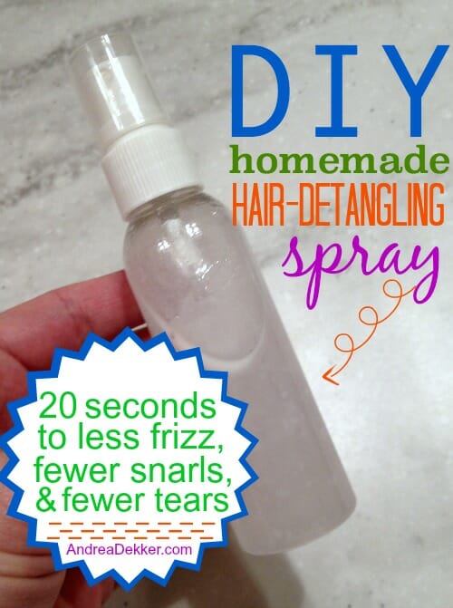 DIY Homemade Hair-Detangling Spray