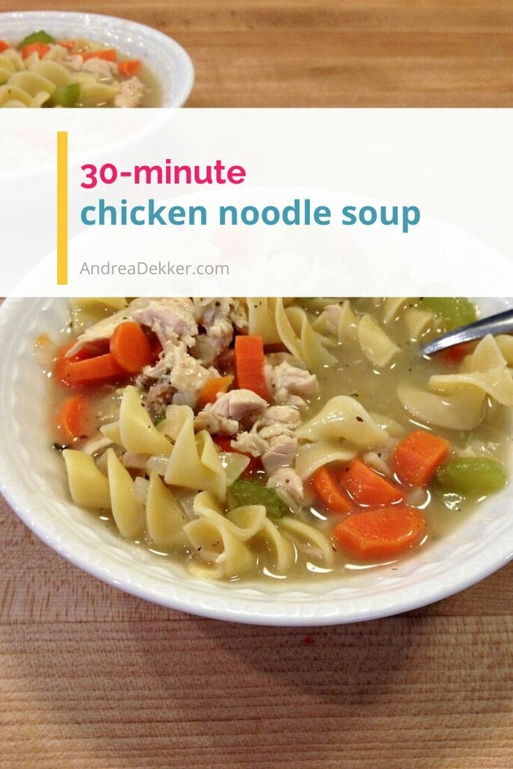 homemade chicken noodle soup via @andreadekker