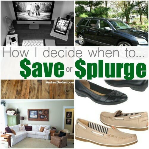 save or splurge