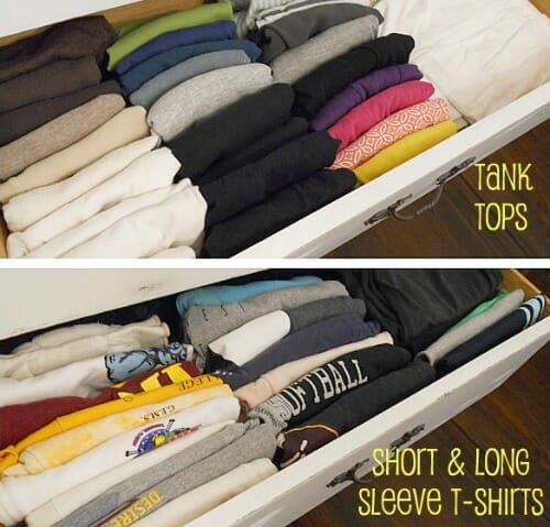 t-shirt folding