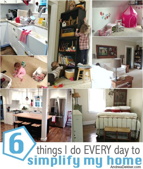 6 things to simplify my home