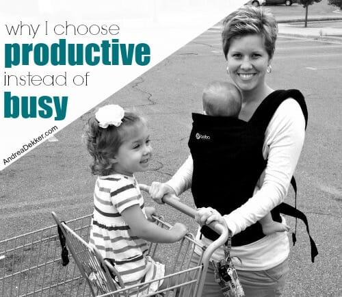 productive instead of busy