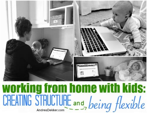 working from home with kids
