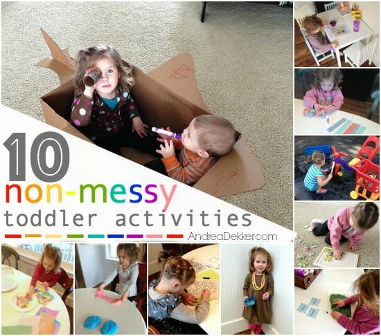 Mess-Free Activities For Toddlers