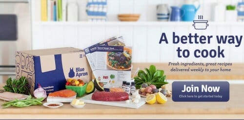 Blue Apron meal delivery