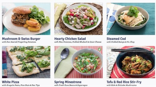 blue apron simple meal plan