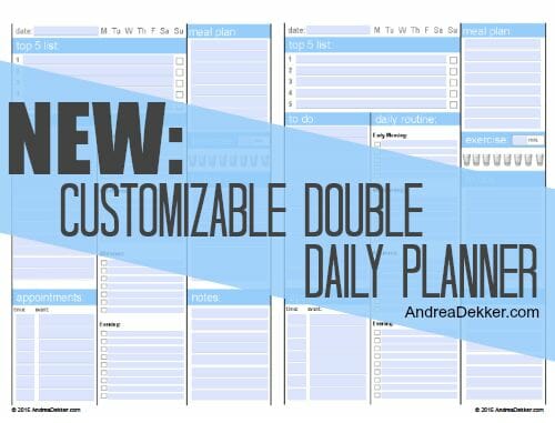 double daily planner