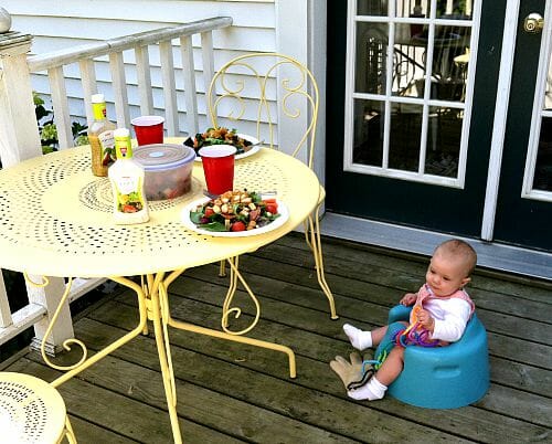 nora in the bumbo