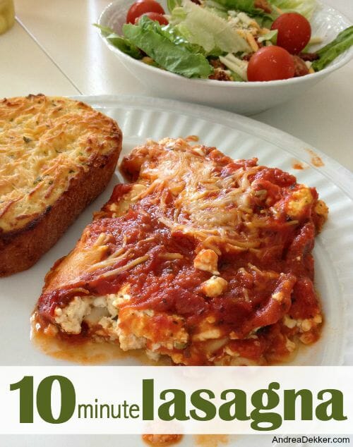 10 minute lasagna