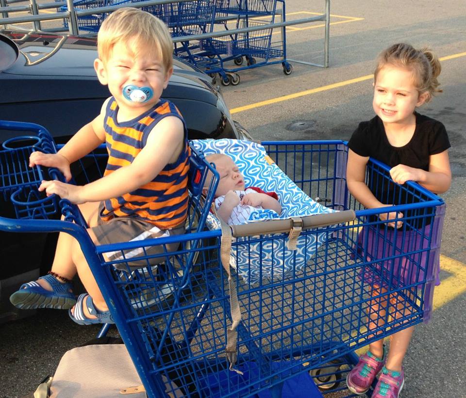 grocery shopping with 3!