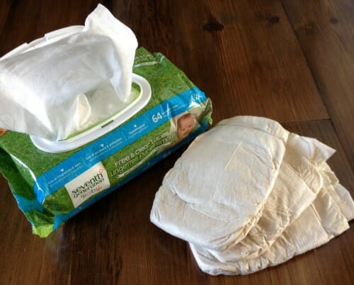 diapers and wipes