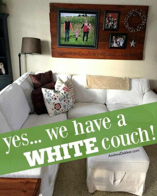 white couch