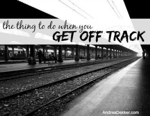 get off track