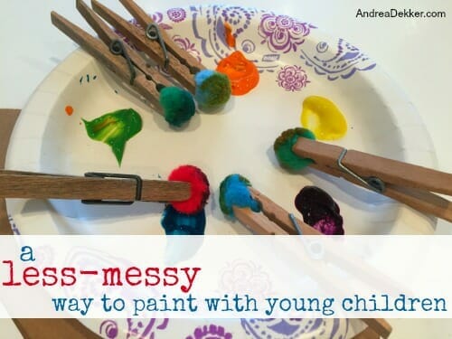 Threading My Way: Tips for Mess Free Painting with Kids