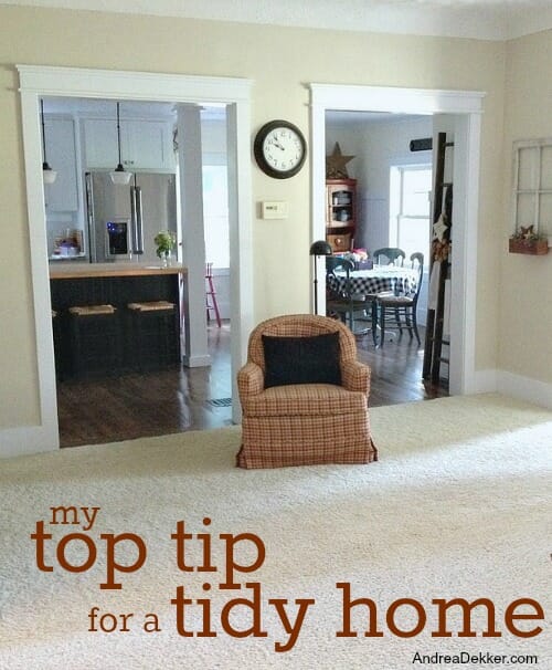 top tip for a tidy home