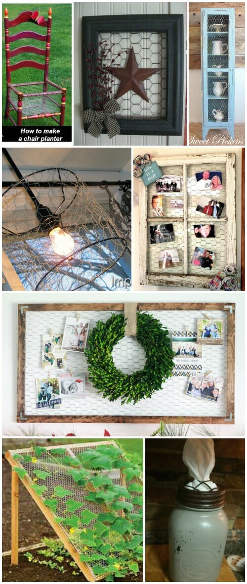 DIY Farmhouse Chicken Wire Frame