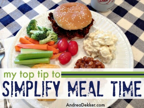 simplify meal time